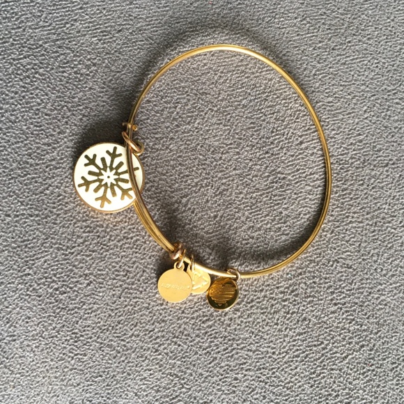 Alex and Ani Set of Four Gold-Toned Bracelets - Picture 4 of 5